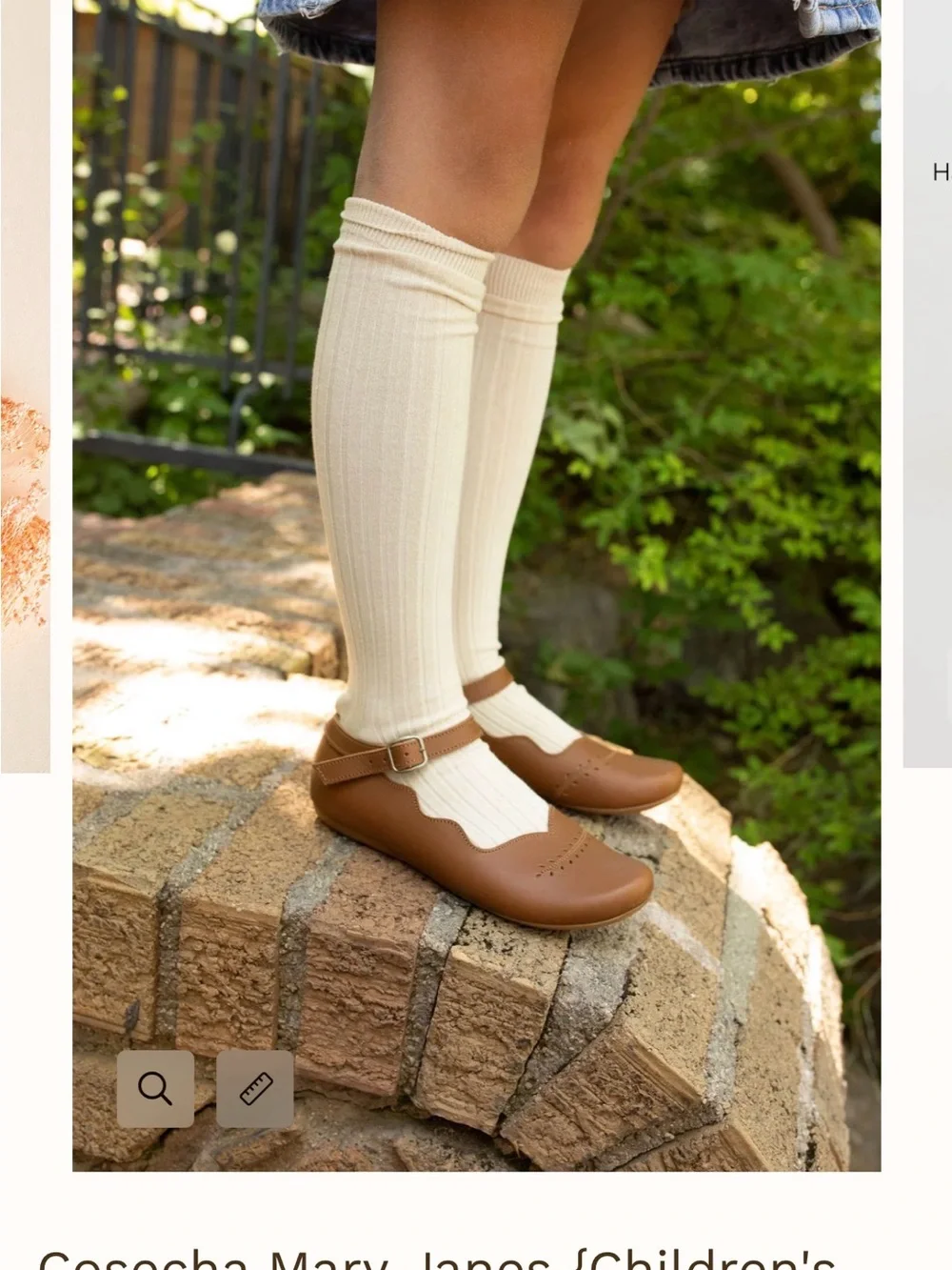 Adelina & Co Tan Leather Mary Jane Shoes for Kids